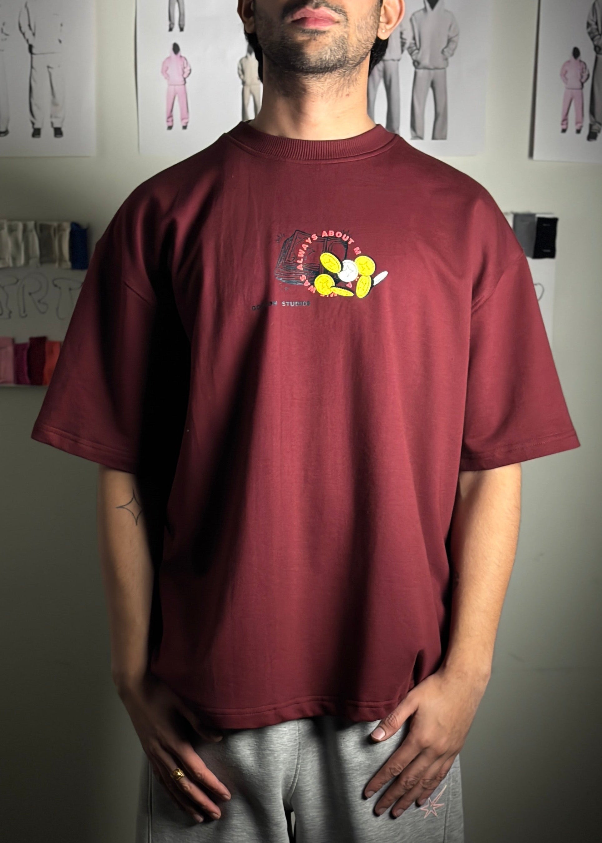 Shekels Tshirt [Maroon]