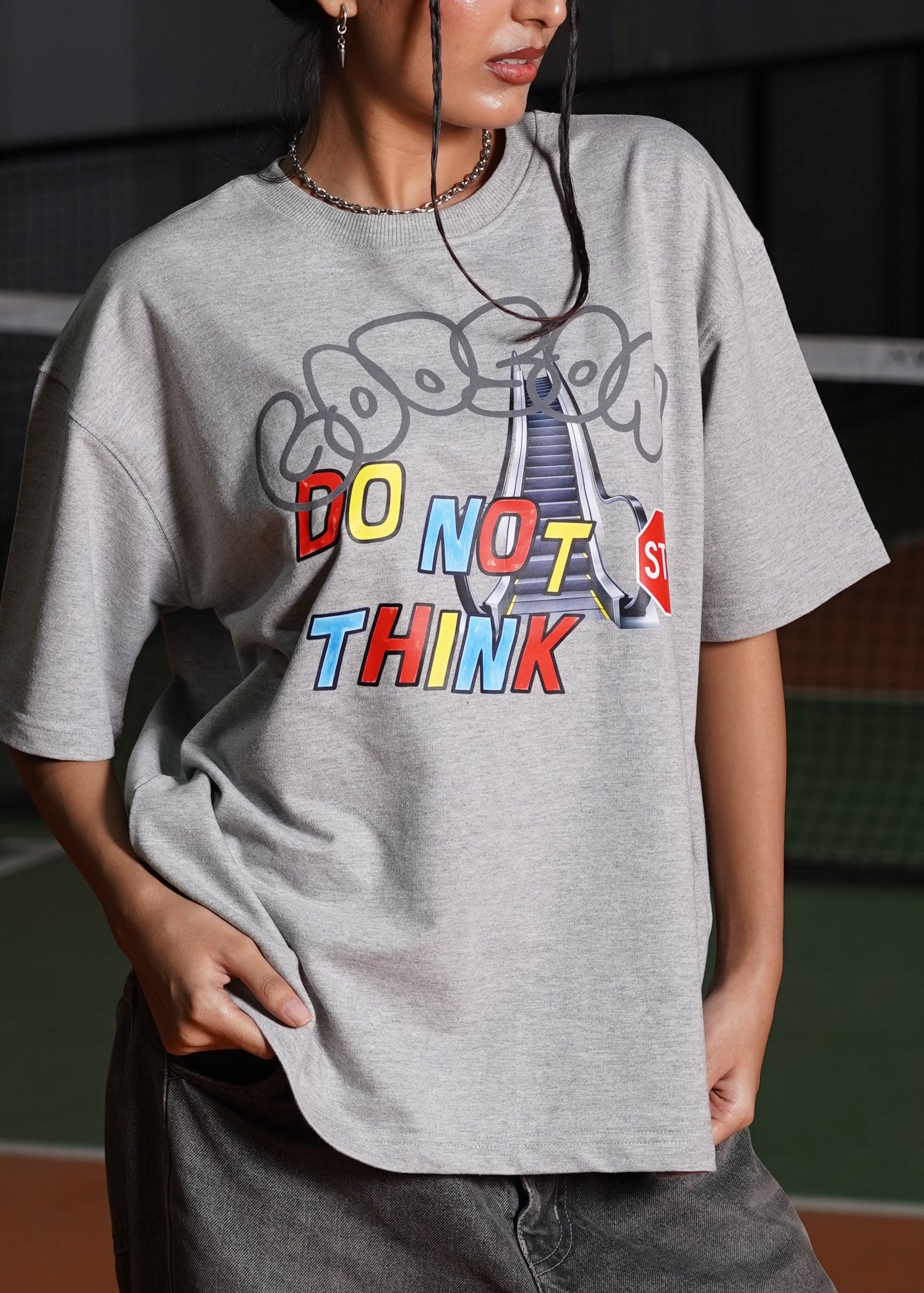 OVERTHINKER HALF SLEEVES [MILANGE GREY]