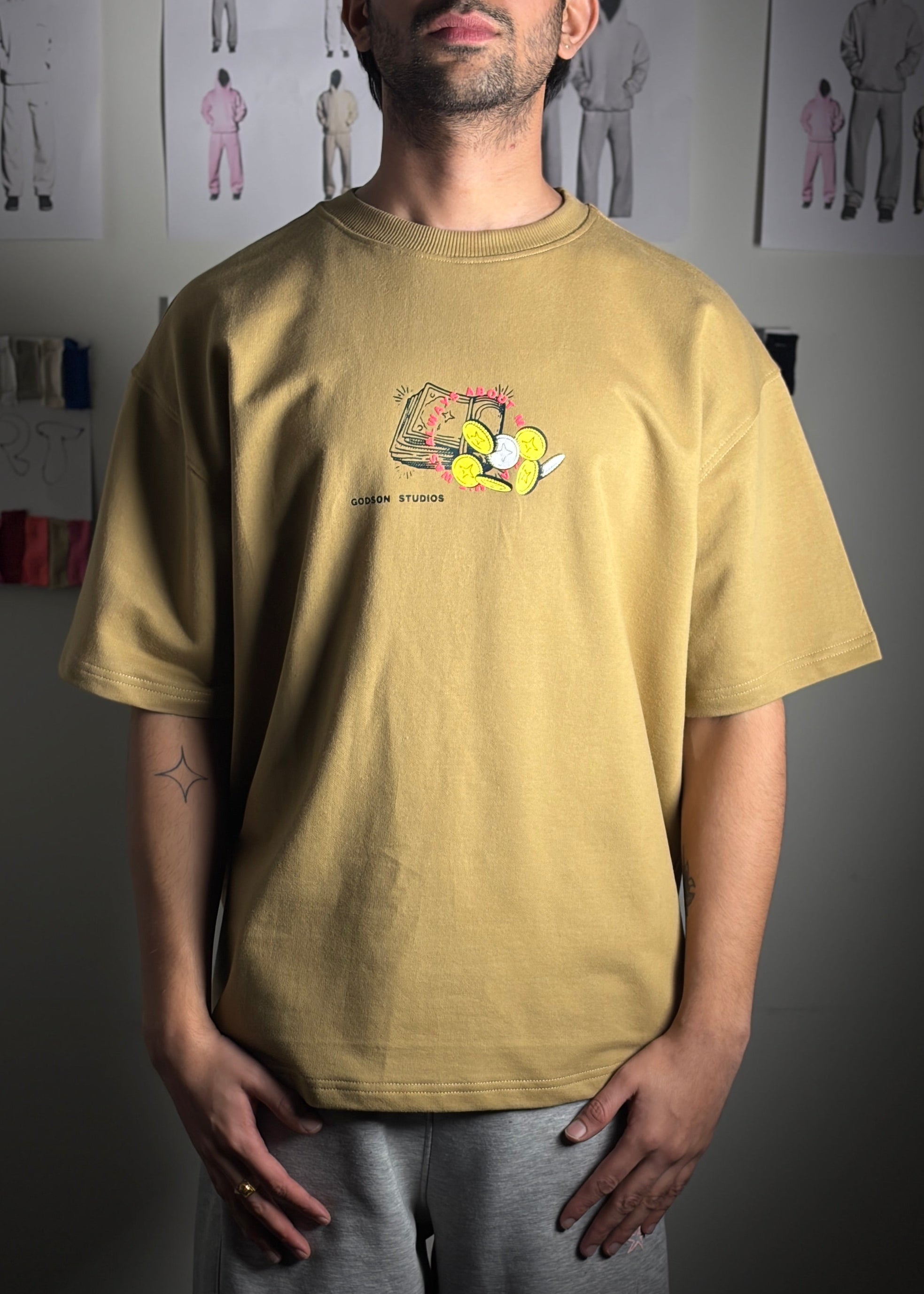 Shekels T-Shirt In Brown